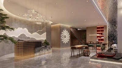 新中式美容SPA店3D模型下载